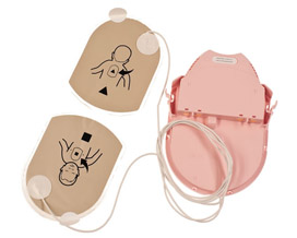 Combined Pediatric Electrodes and battery PAD PAK for Samaritan PAD AED's